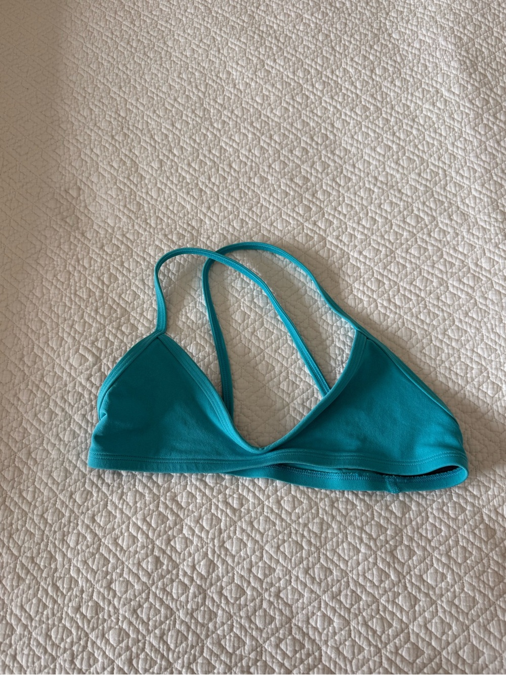 Jolyn Clothing Teal Triangle Bikini Top